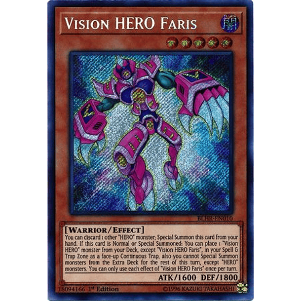 Vision HERO Faris - BLHR-EN010 - Secret Rare