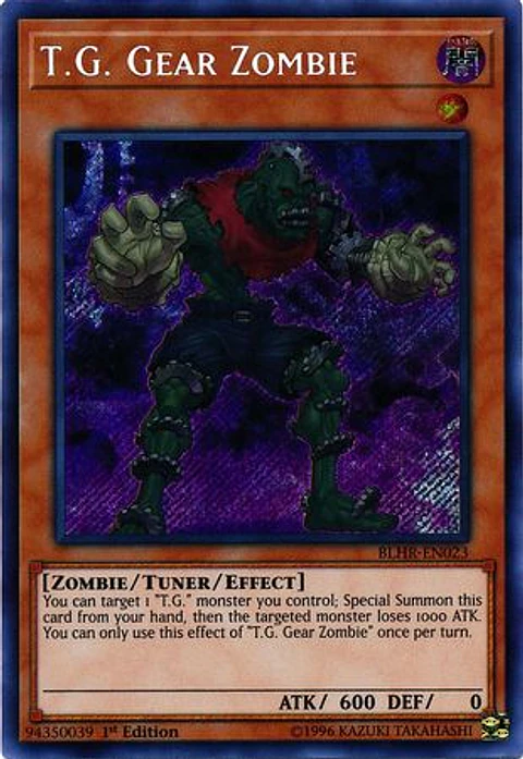 T.G. Gear Zombie - BLHR-EN023 - Secret Rare
