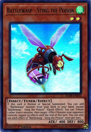 Battlewasp - Sting the Poison - BLHR-EN033 - Ultra Rare 1