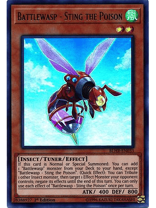 Battlewasp - Sting the Poison - BLHR-EN033 - Ultra Rare