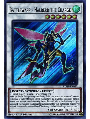 Battlewasp - Halberd the Charge - BLHR-EN037 - Ultra Rare 