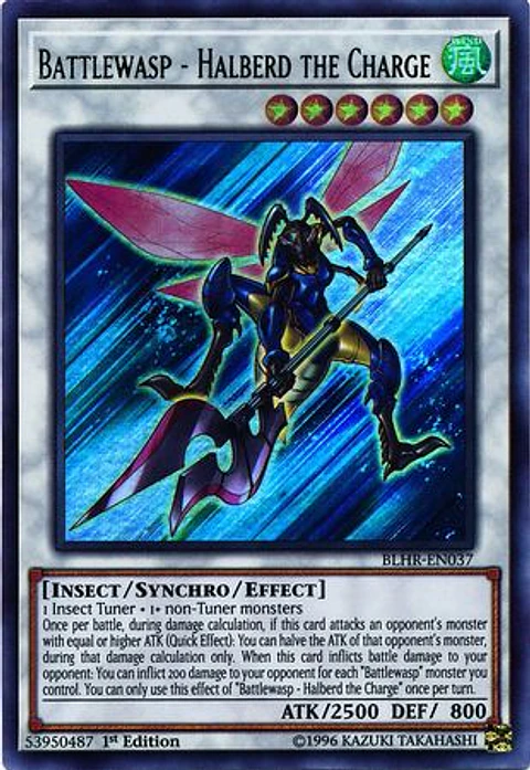 Battlewasp - Halberd the Charge - BLHR-EN037 - Ultra Rare 