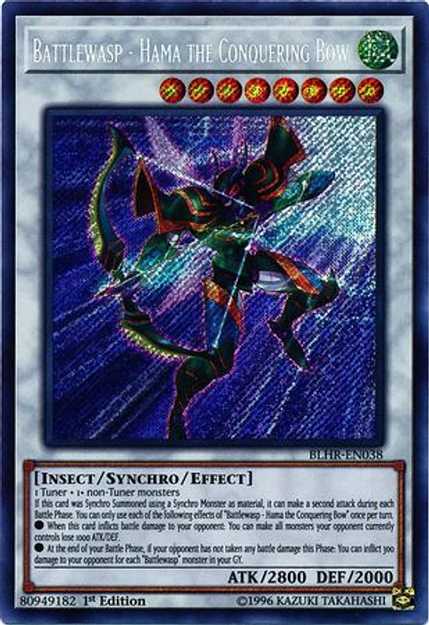 Battlewasp - Hama the Conquering Bow - BLHR-EN038 - Secret Rare