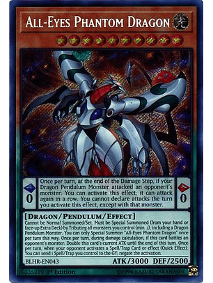All-Eyes Phantom Dragon - BLHR-EN043 - Secret Rare