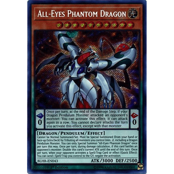 All-Eyes Phantom Dragon - BLHR-EN043 - Secret Rare