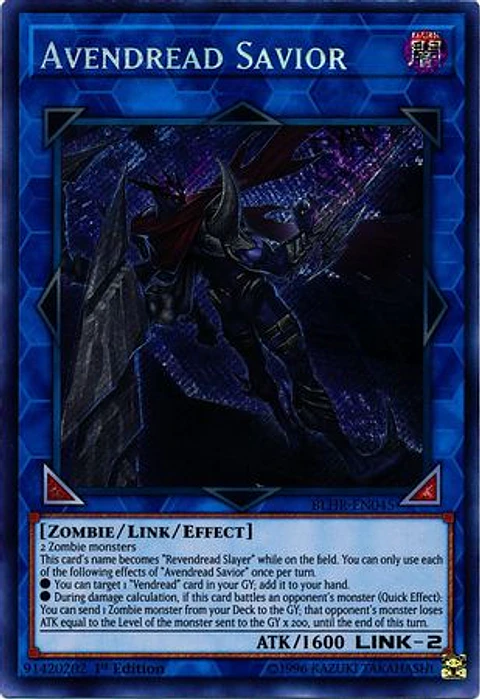 Avendread Savior - BLHR-EN045 - Secret Rare