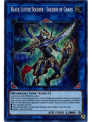 Black Luster Soldier - Soldier of Chaos - BLHR-EN046 - Secret Rare