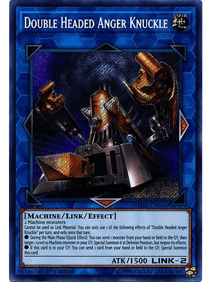 Double Headed Anger Knuckle - BLHR-EN048 - Secret Rare