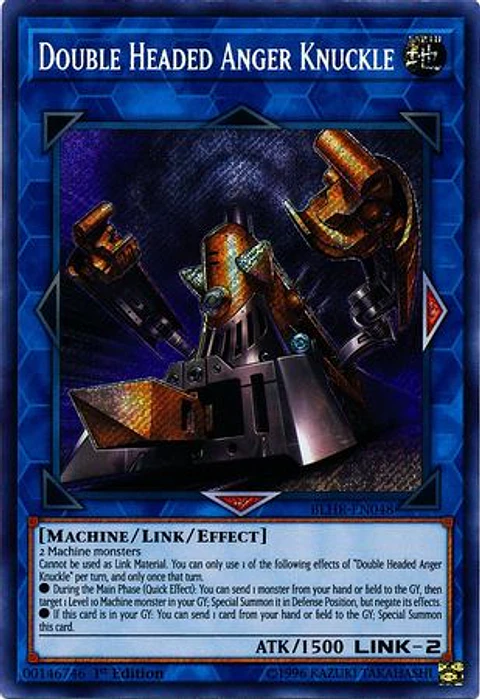 Double Headed Anger Knuckle - BLHR-EN048 - Secret Rare