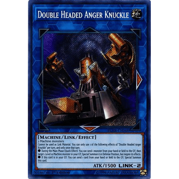 Double Headed Anger Knuckle - BLHR-EN048 - Secret Rare