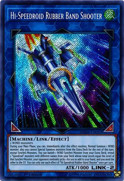 Hi-Speedroid Rubber Band Shooter - BLHR-EN050 - Secret Rare 