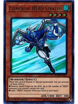 Elemental HERO Stratos - BLHR-EN061 - Ultra Rare 