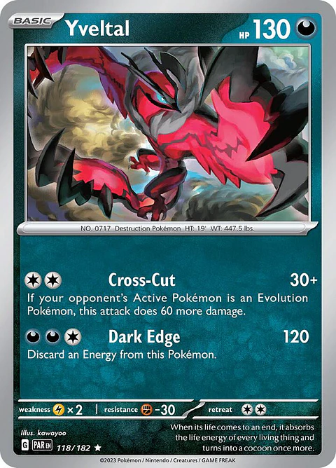 Yveltal - 118/182 - Holo Rare - PAR