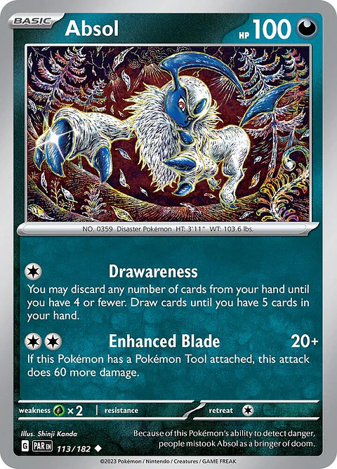Absol - 113/182 - Uncommon - PAR