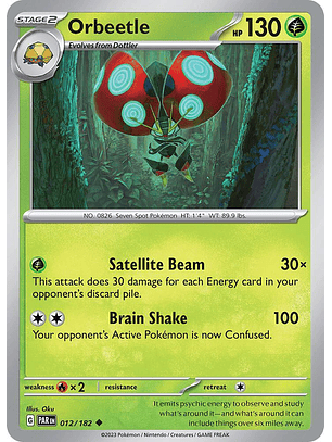 Orbeetle - 012/182 - Uncommon - PAR
