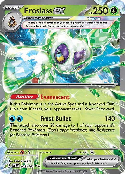 Froslass ex - 003/182 - Ultra Rare - PAR