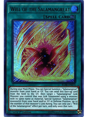 Will of the Salamangreat - BLHR-EN073 - Ultra Rare 