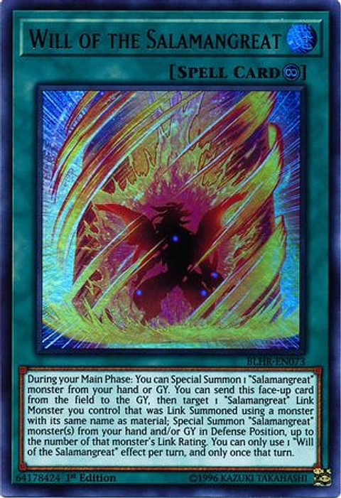 Will of the Salamangreat - BLHR-EN073 - Ultra Rare 