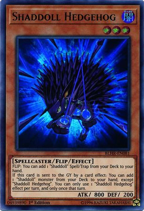 Shaddoll Hedgehog - BLHR-EN081 - Ultra Rare 