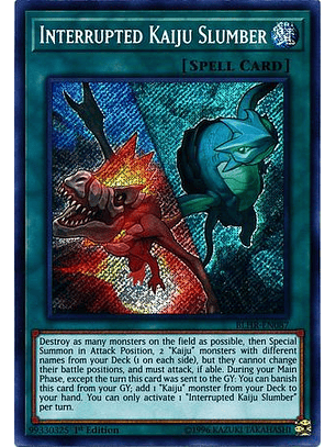 Interrupted Kaiju Slumber - BLHR-EN087 - Secret Rare