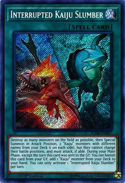 Interrupted Kaiju Slumber - BLHR-EN087 - Secret Rare