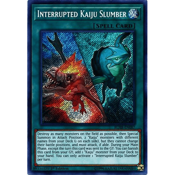 Interrupted Kaiju Slumber - BLHR-EN087 - Secret Rare