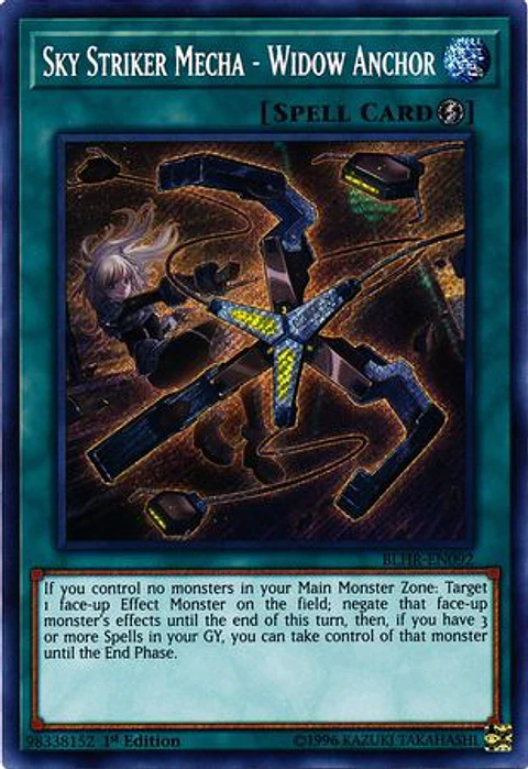 Sky Striker Mecha - Widow Anchor - BLHR-EN092 - Secret Rare