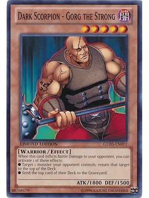 Dark Scorpion - Gorg the Strong - GLD5-EN011 - Common