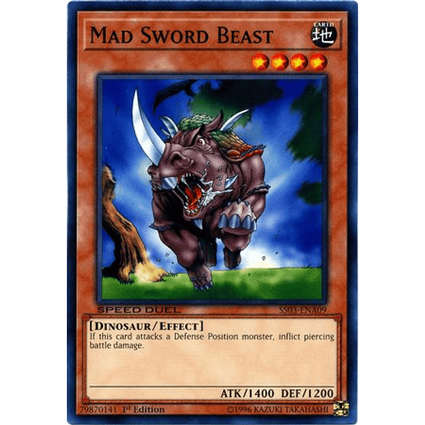 Mad Sword Beast - SS03-ENA09 - Common