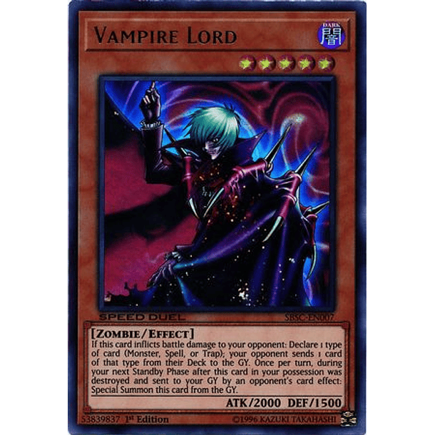 Vampire Lord - SBSC-EN007 - Ultra Rare