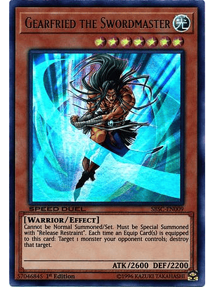 Gearfried the Swordmaster - SBSC-EN009 - Ultra Rare