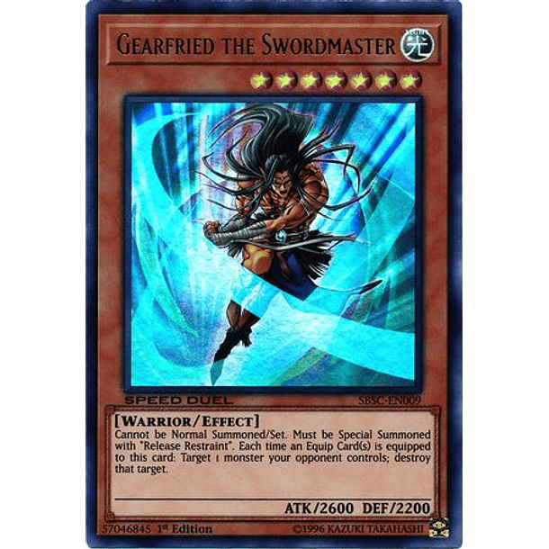 Gearfried the Swordmaster - SBSC-EN009 - Ultra Rare