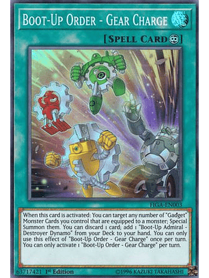 Boot-Up Order - Gear Charge - FIGA-EN003 - Super Rare 