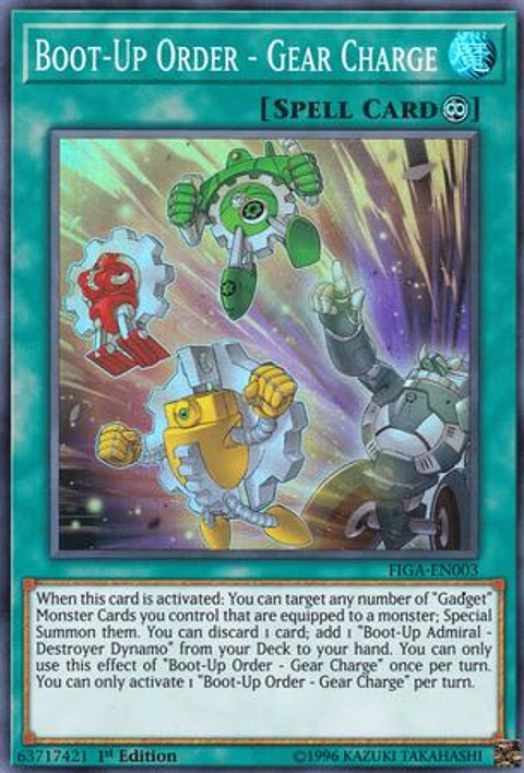 Boot-Up Order - Gear Charge - FIGA-EN003 - Super Rare 