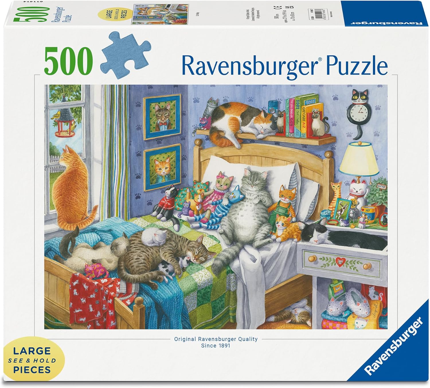 Rompecabezas Siesta de Gatos 500 Piezas - Ravensburger 1