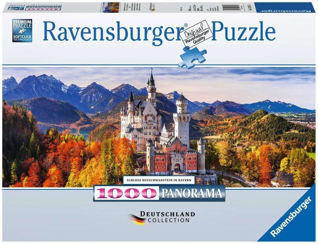  Rompecabezas Castillo Bavaria 1000 Piezas - Ravensburger Panorama 1