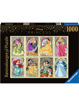  Rompecabezas Disney Princesas Art Nouveau 1000 Piezas - Ravensburger