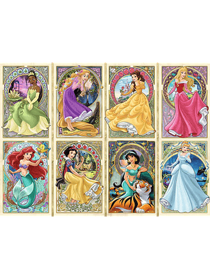  Rompecabezas Disney Princesas Art Nouveau 1000 Piezas - Ravensburger