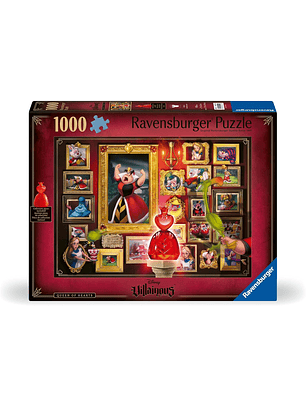 Rompecabezas Disney Villainous Queen of Hearts 1000 Piezas - Ravensburger