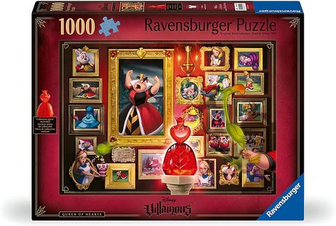Rompecabezas Disney Villainous Queen of Hearts 1000 Piezas - Ravensburger