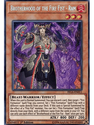 Brotherhood of the Fire Fist - Ram - FIGA-EN011 - Secret Rare 