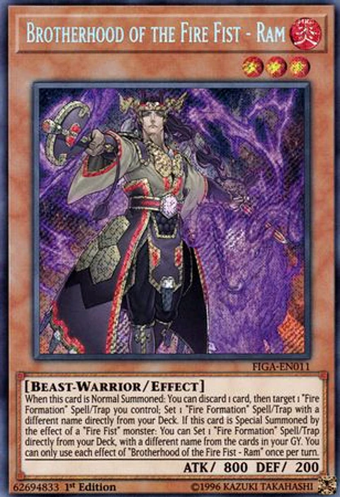 Brotherhood of the Fire Fist - Ram - FIGA-EN011 - Secret Rare 
