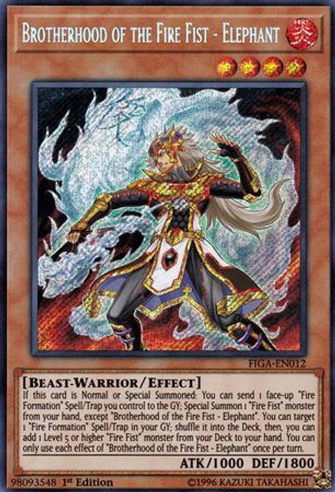 Brotherhood of the Fire Fist - Elephant - FIGA-EN012 - Secret Rare
