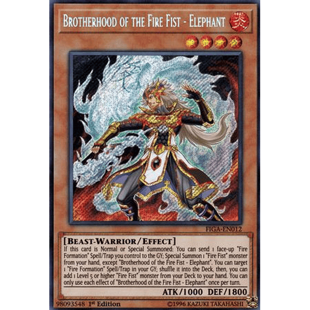 Brotherhood of the Fire Fist - Elephant - FIGA-EN012 - Secret Rare