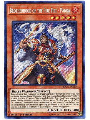 Brotherhood of the Fire Fist - Panda - FIGA-EN013 - Secret Rare