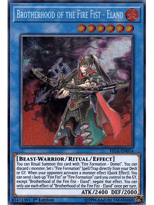 Brotherhood of the Fire Fist - Eland - FIGA-EN014 - Secret Rare