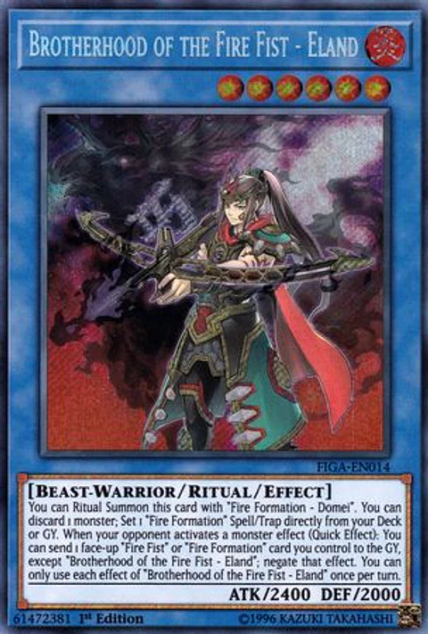 Brotherhood of the Fire Fist - Eland - FIGA-EN014 - Secret Rare