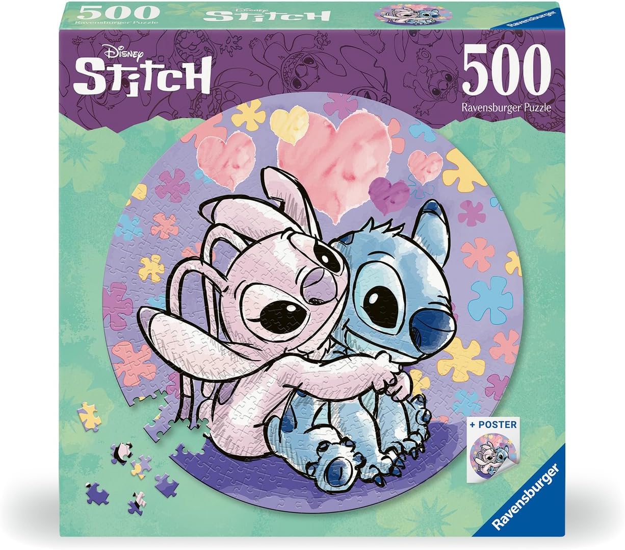 Rompecabezas Circular Disney Stitch 500 Piezas - Ravensburger 1