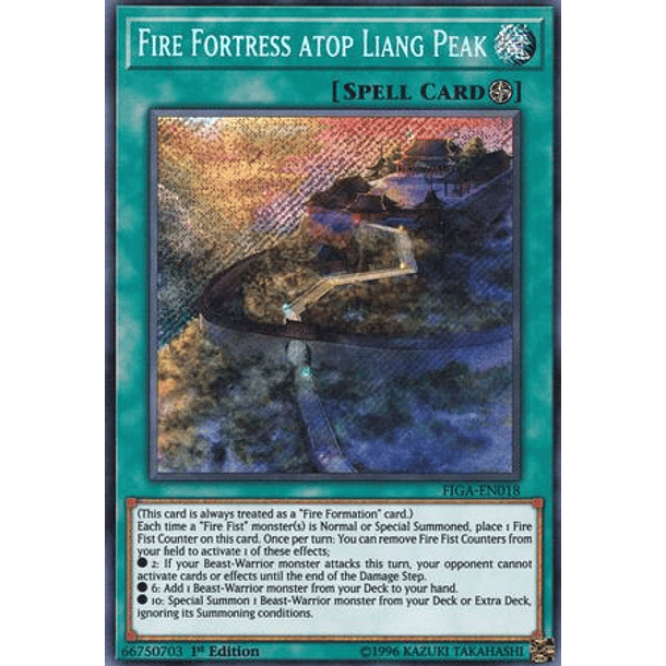 Fire Fortress atop Liang Peak - FIGA-EN018 - Secret Rare