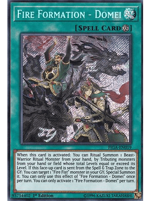 Fire Formation - Domei - FIGA-EN019 - Secret Rare